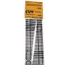 CVT Curvable Switch Tie Strip -- 6 Left, HO, Central Valley 2601