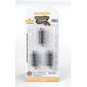 Curved Track w/Nickel Silver Rail & Gray Roadbed - E-Z Track(R) -- 12-1/2′ Radius Quarter Sec, N, Bachmann Industries 44832