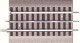 FasTrack(TM) Track w/Roadbed - 3-Rail -- FasTrack to Traditional Tubular O/O-27 Transition Section - 5′ , O, Lionel 612040