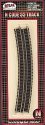 Code 55 Track w/Nickel-Silver Rail & Brown Ties -- 18-3/4′ Radius Full Curve pkg(6), N, Atlas Model Railroad Co. 2024
