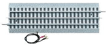 FasTrack(TM) Track w/Roadbed - 3-Rail -- Terminal Section w/Hook-Up Wires 10′ 25.4cm, O, Lionel 612016