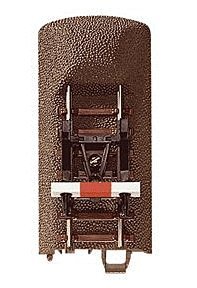C-Track - End with Bumper -- 3-3/16′ 80.5mm, HO, Trix 62977