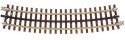 21st Century Track System(TM) Nickel Silver Rail w/Brown Ties - 3-Rail -- O54 Full Curved Section (16pcs./, O, Atlas O 6060