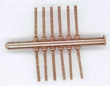 Code 70 Railbars - 4- & 6-Bolt -- Brass pkg(12), HO, Details West 934