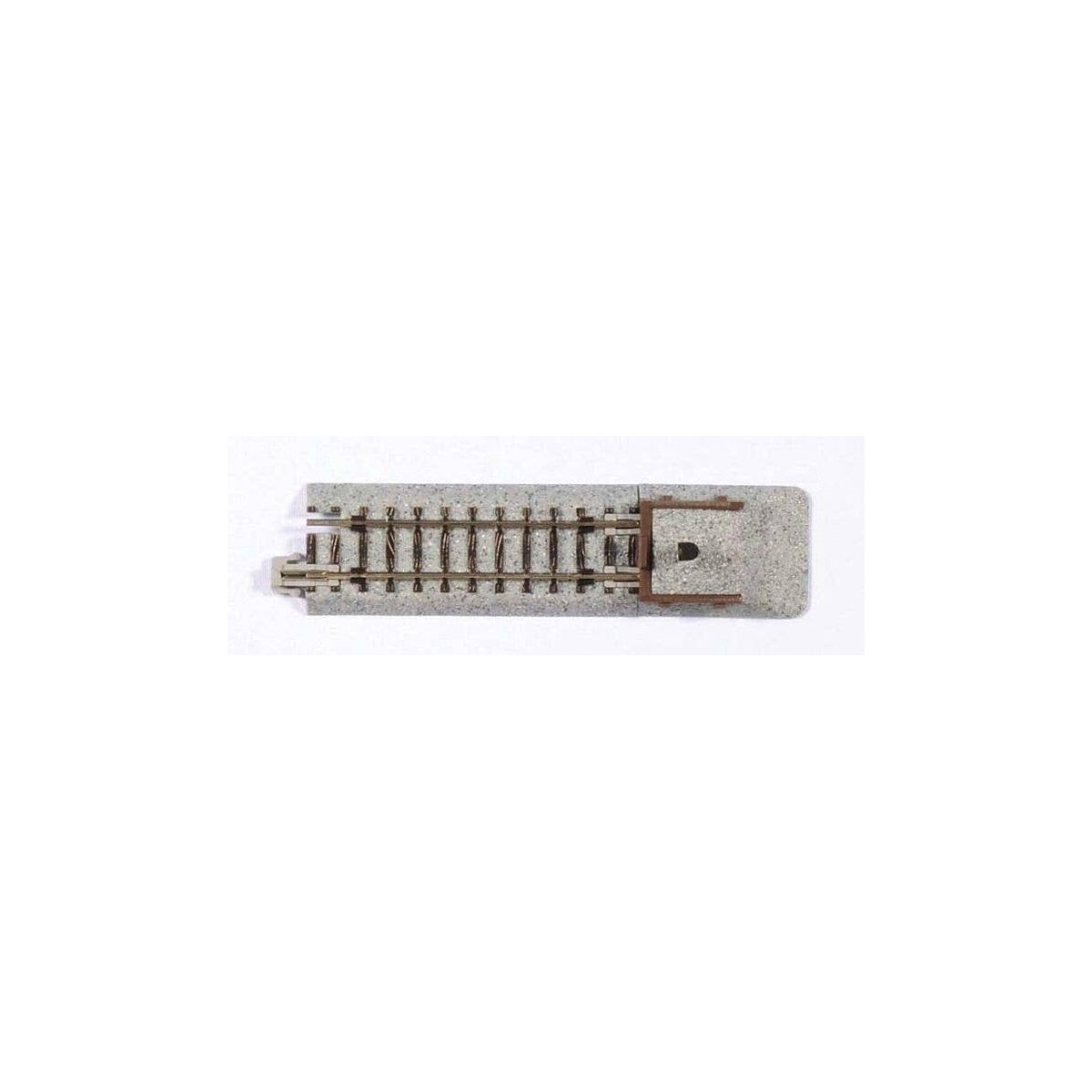 Straight Roadbed Bumper Track Section - Unitrack -- B Style - 2-7/16′ 62mm pkg(2), N, Kato USA Inc 20047