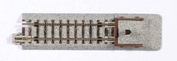 Straight Roadbed Bumper Track Section - Unitrack -- B Style - 2-7/16′ 62mm pkg(2), N, Kato USA Inc 20047