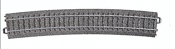 C-Track -- Curved - 43-7/8′ 111cm, HO, Marklin, Inc 24912