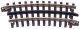 21st Century Track System(TM) Nickel Silver Rail w/Brown Ties - 3-Rail -- 027 Half Curved Section, O, Atlas O 6044