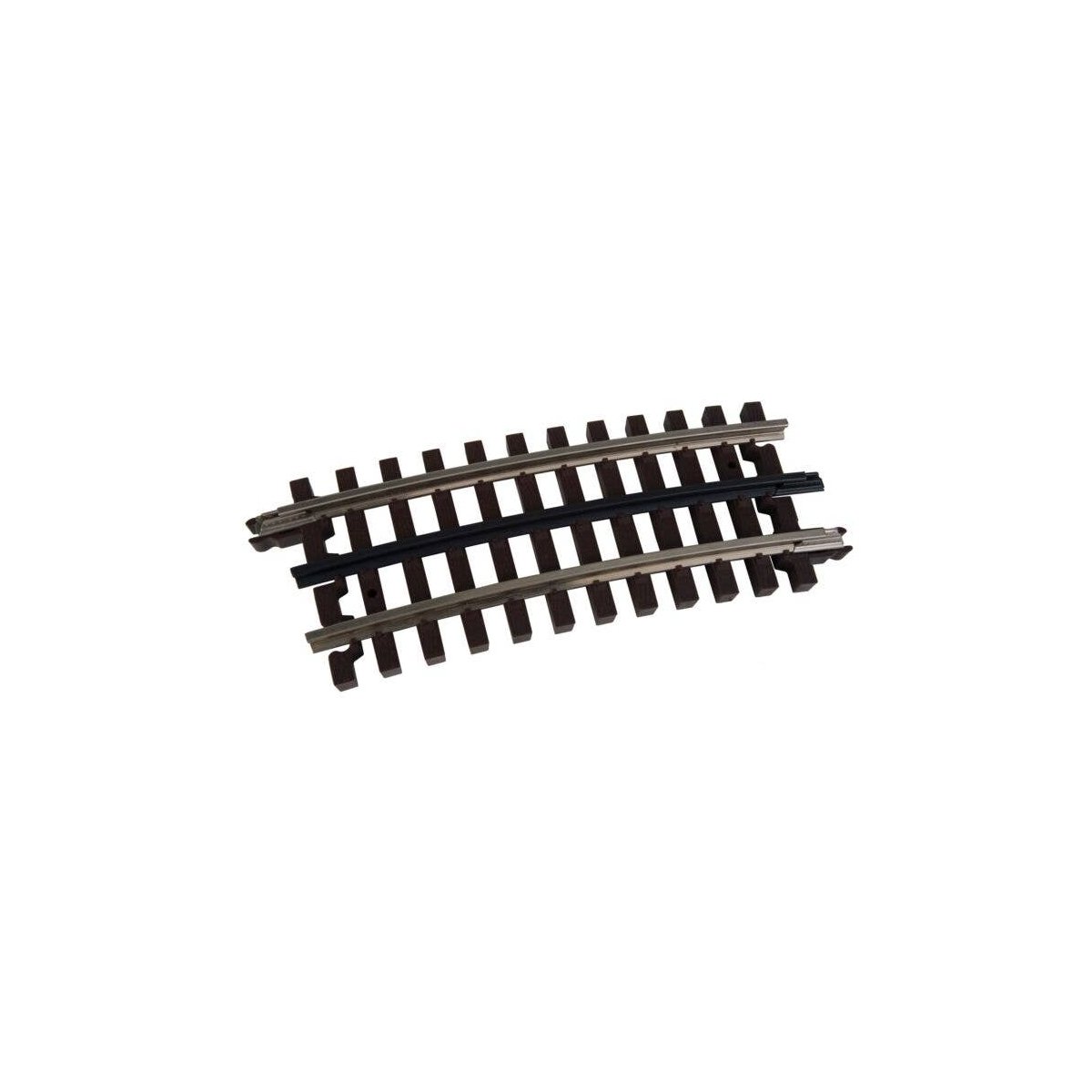 21st Century Track System(TM) Nickel Silver Rail w/Brown Ties - 3-Rail -- O54 Half Curved Section, O, Atlas O 6061