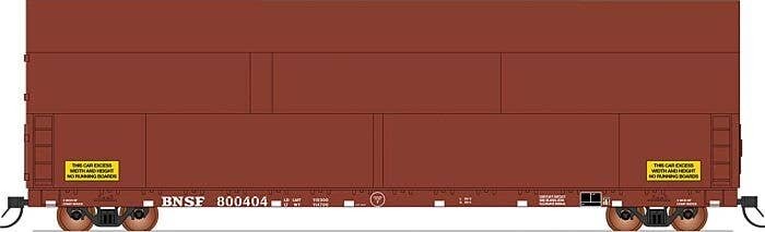 Sky Box Aerospace Flatcar with Cover - Ready to Run -- BNSF Railway (Boxcar Red), HO, Intermountain Railway Company 4700002