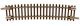Code 55 Track w/Nickel-Silver Rail & Brown Ties -- 15′ Radius Half Curve pkg(6), N, Atlas Model Railroad Co. 2019