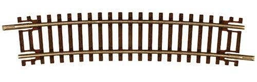 Code 55 Track w/Nickel-Silver Rail & Brown Ties -- 15′ Radius Half Curve pkg(6), N, Atlas Model Railroad Co. 2019