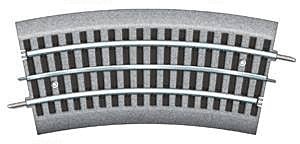 FasTrack(TM) Track w/Roadbed - 3-Rail -- 1/2 O-36 Curve, O, Lionel 612022
