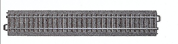 3-Rail C Track -- Straight - 9′ 22.9cm, HO, Marklin, Inc 24229