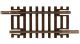 Code 55 Track w/Nickel-Silver Rail & Brown Ties -- Straight - 1-1/4′ 3.2cm pkg(6), N, Atlas Model Railroad Co. 2006