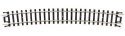Curved Snap-Track(R) -- 19′ Radius, Black Ties pkg(6), N, Atlas Model Railroad Co. 2526