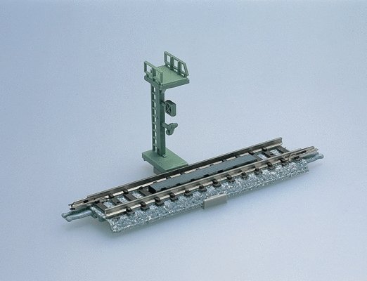Uncoupler Track w/Light Pole M70 - Fine Track -- 2-3/4′ 70mm Section, N, TomyTec Co LTD 1521