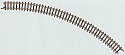 Curved Track -- 8-11/16′ 22cm Radius 45 Degree, Z, Marklin, Inc 8530