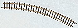 Curved Track -- 8-11/16′ 22cm Radius, 30-Degree, Z, Marklin, Inc 8531