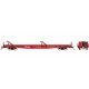 Marine Industries Piggyback Flatcar - Ready to Run -- Canadian Pacific 2 (Action Red), HO, Rapido Trains Inc 151004A