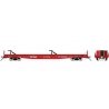 Marine Industries Piggyback Flatcar - Ready to Run -- Canadian Pacific 2 (Action Red), HO, Rapido Trains Inc 151004A