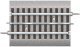 FasTrack(TM) Track w/Roadbed - 3-Rail -- Straight Track 4-1/2′ 11.4cm, O, Lionel 612025