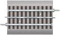 FasTrack(TM) Track w/Roadbed - 3-Rail -- Straight Track 4-1/2′ 11.4cm, O, Lionel 612025