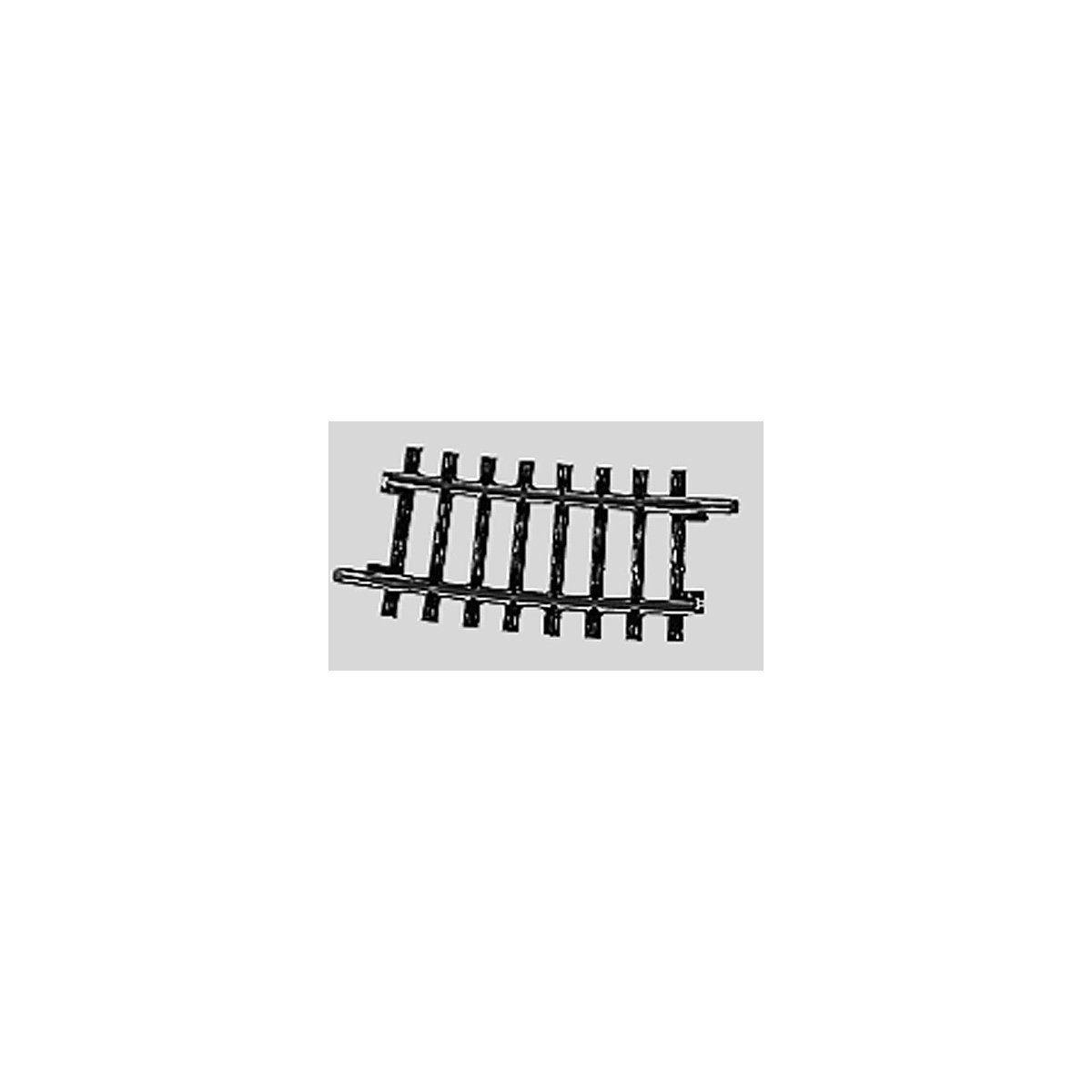 K Track -- 16-3/4` 424.6mm, 7-Degree, 30` Radius Curve, HO, Marklin, Inc 2234