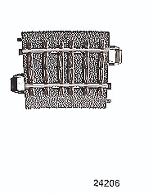 3-Rail C Track -- R2 Curve 17-1/4′ 43.8cm Radius, 5.7-Degree, HO, Marklin, Inc 24206