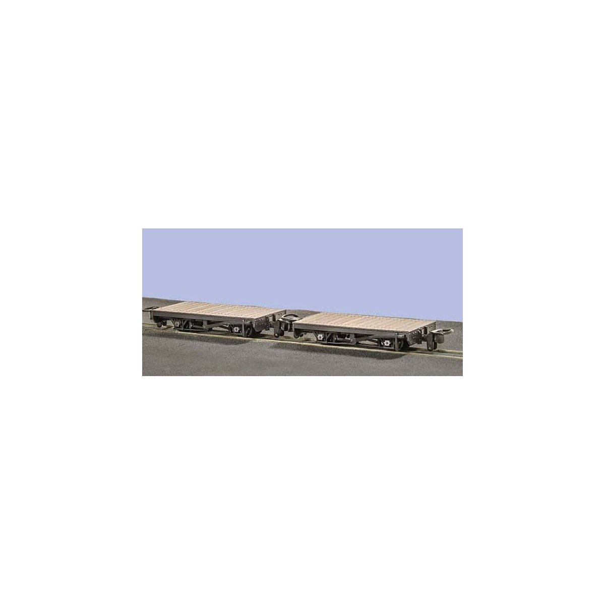 4-Wheel Flatcar - Ready to Run -- Undecorated, HOn30, Peco GR300