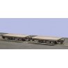 4-Wheel Flatcar - Ready to Run -- Undecorated, HOn30, Peco GR300