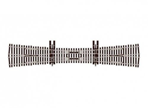 Streamline Code 83 No. 6 Unifrog Double Slip Turnout -- Nickel Silver, HO, Peco SLU8363