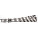 Code 148 Solid Nickel Silver 2-Rail -- 5 Left Hand Turnout, O, Atlas O 7024
