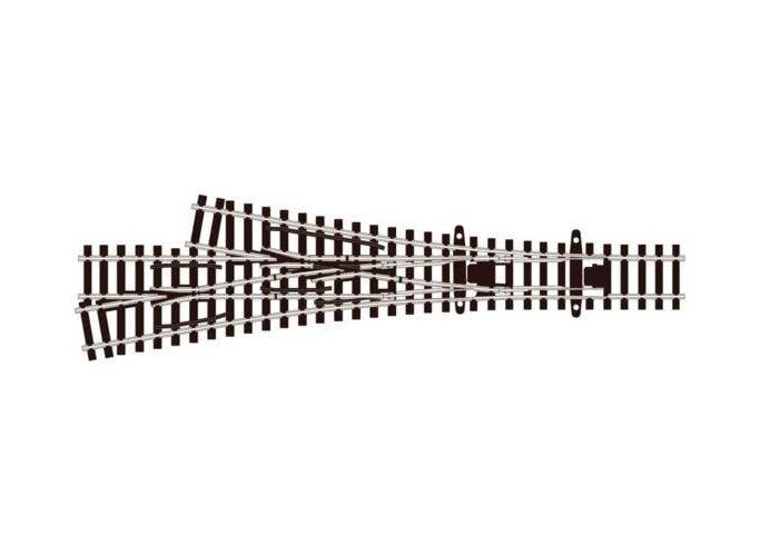 Streamline Code 55 -- Asymmetric 3-Way Turnout, N, Peco SLE399F