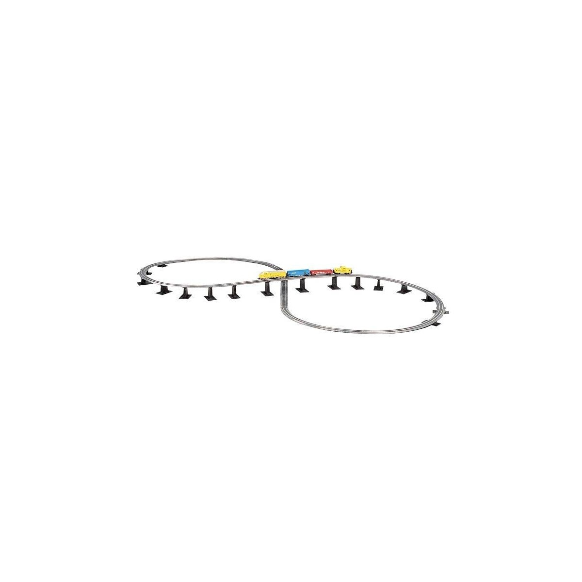 Over-Under Figure-8 Track Pack -- 47-1/4 x 22-1/2′ 120 x 57.2cm, N, Bachmann Industries 44877
