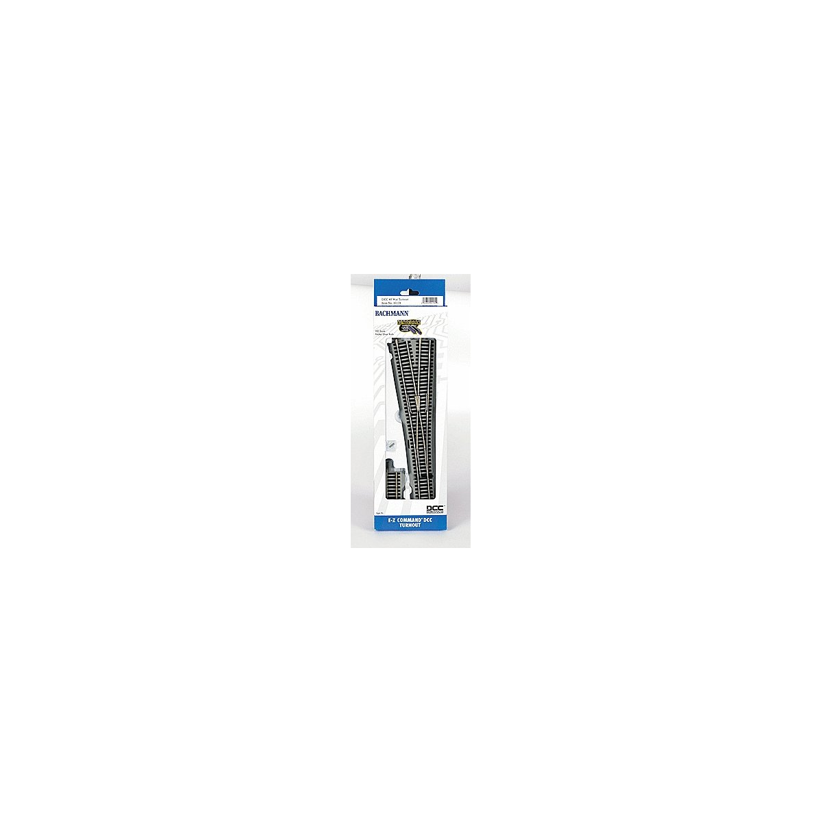 Decoder-Equipped Nickel Silver E-Z Track(R) Turnout -- 5 Wye, HO, Bachmann Industries 44134