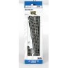 Decoder-Equipped Nickel Silver E-Z Track(R) Turnout -- 5 Wye, HO, Bachmann Industries 44134