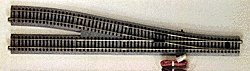 Unitrack - Powered Turnout -- 6 Right Hand - 19-3/8` 492mm 34-1/8` 867mm Radius, HO, Kato USA Inc 2861