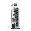 No. 5 Remote-Control Turnout, Nickel Silver Rail, Gray Roadbed - E-Z Track -- Wye, HO, Bachmann Industries 44569