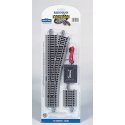 E-Z Track(R) w/Nickel Silver Rail & Gray Roadbed -- 4 Turnout Right, HO, Bachmann Industries 44558