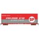 Sky Box Aerospace Flatcar with Cover - Ready to Run -- Southern Pacific (red, gray, white), N, Intermountain Railway Company 670