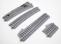 4 Manual Turnout - Unitrack -- Right Hand - 21-5/8′ 550mm 19 Degree Diverging Route, HO, Kato USA Inc 2853