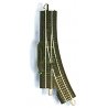 Remote-Control Turnout with Steel Rail - E-Z Track(R) -- Left Hand, HO, Bachmann Industries 44461