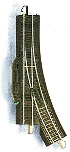 Remote-Control Turnout with Steel Rail - E-Z Track(R) -- Left Hand, HO, Bachmann Industries 44461