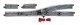 4 Electric (Remote) Turnout - Unitrack -- Left Hand, N, Kato USA Inc 20220