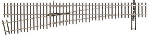 Code 70 Nickel Silver DCC Friendly Number 6 Turnout -- Left Hand, HO, WalthersTrack 70017