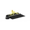 Track Bumper with Flashing LED - Steel Alloy Rail, Black Roadbed E-Z Track(R, HO, Bachmann Industries 44476