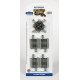 Crossing w/Nickel Silver Rail & Gray Roadbed - E-Z Track(R) -- 90-Degree, HO, Bachmann Industries 44541