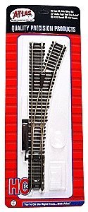 Code 83 Snap-Switch(R) Manual Turnout -- 22′ Radius, Right Hand, HO, Atlas Model Railroad Co. 545
