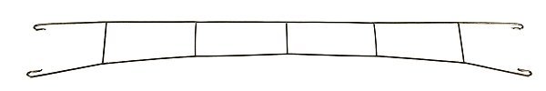Marklin HO Catenary -- Catenary Wire Length: 6-13/16′ (For C,M Track) Pkg(5), HO, Marklin, Inc 70172